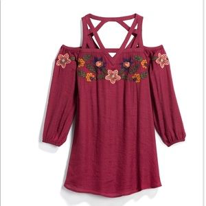 THML Cold shoulder Fall dress-NWT